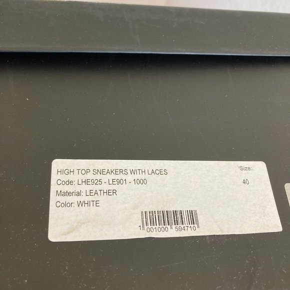 RIGHT SHOE ONLY * Les Hommes women's size 40 high top velcrow strap puff sneaker - Picture 11 of 11